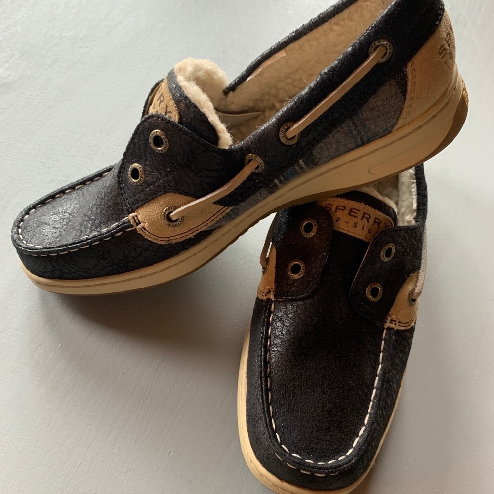 Sperry Fur-lined Women’s Size 6 Shoes Plaid